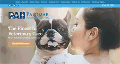 Desktop Screenshot of palomarvet.com